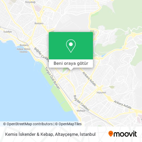 Kemis İskender & Kebap, Altayçeşme harita