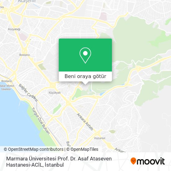 Marmara Üniversitesi Prof. Dr. Asaf Ataseven Hastanesi-ACİL harita