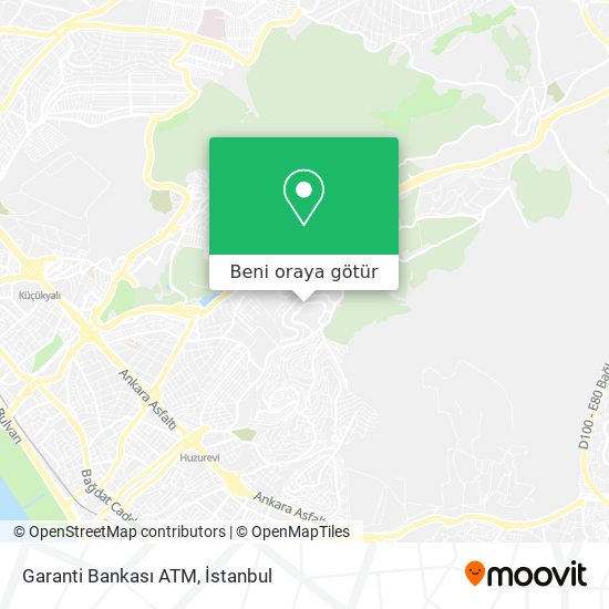 Garanti Bankası ATM harita