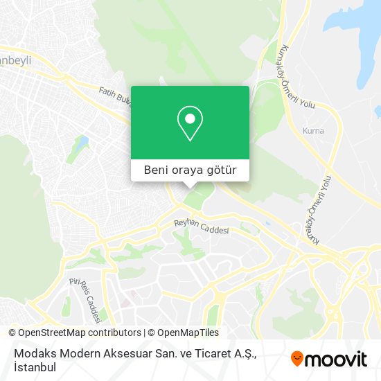 Modaks Modern Aksesuar San. ve Ticaret A.Ş. harita