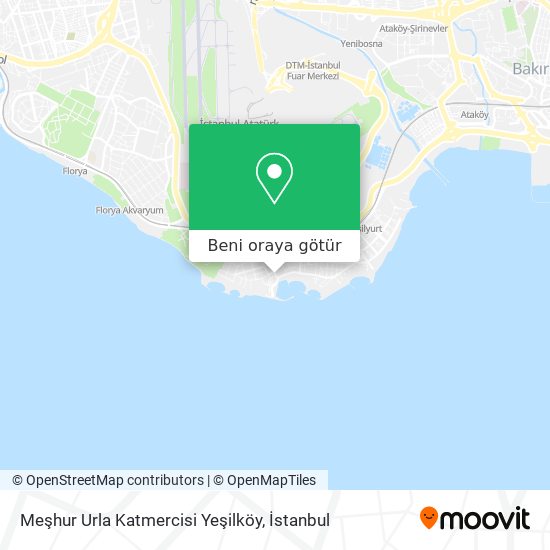 Meşhur Urla Katmercisi Yeşilköy harita