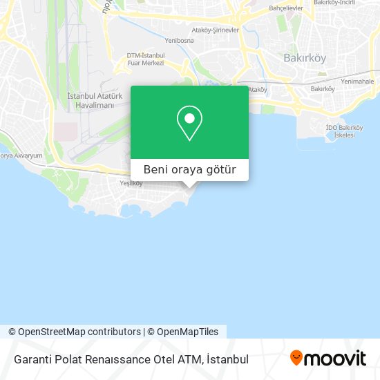Garanti Polat Renaıssance Otel ATM harita
