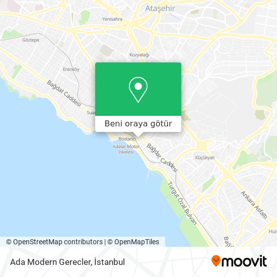 Ada Modern Gerecler harita