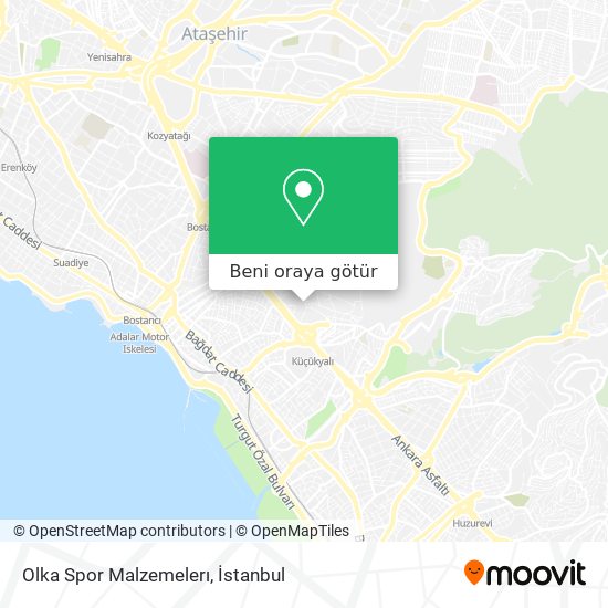 Olka Spor Malzemelerı harita