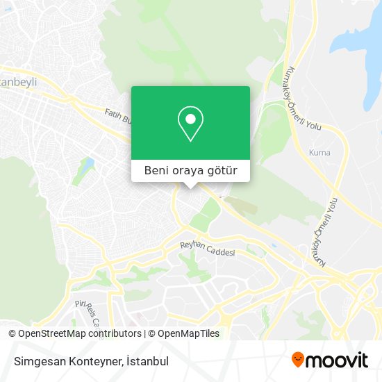 Simgesan Konteyner harita