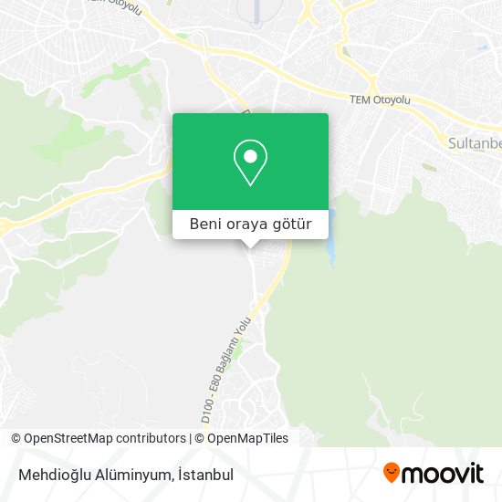 Mehdioğlu Alüminyum harita