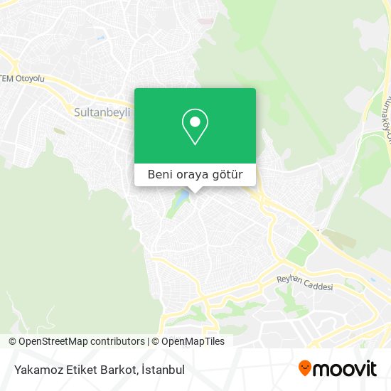 Yakamoz Etiket Barkot harita