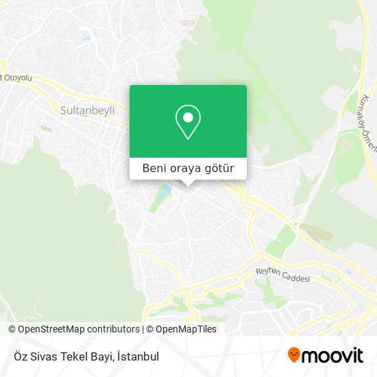 Öz Sivas Tekel Bayi harita