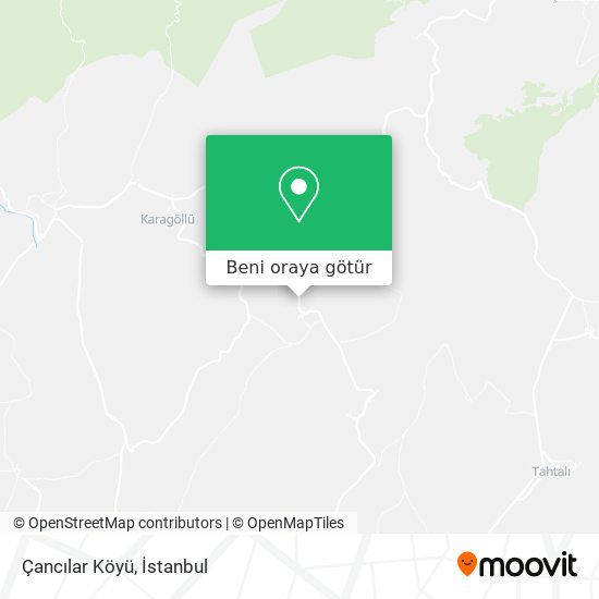 Çancılar Köyü harita