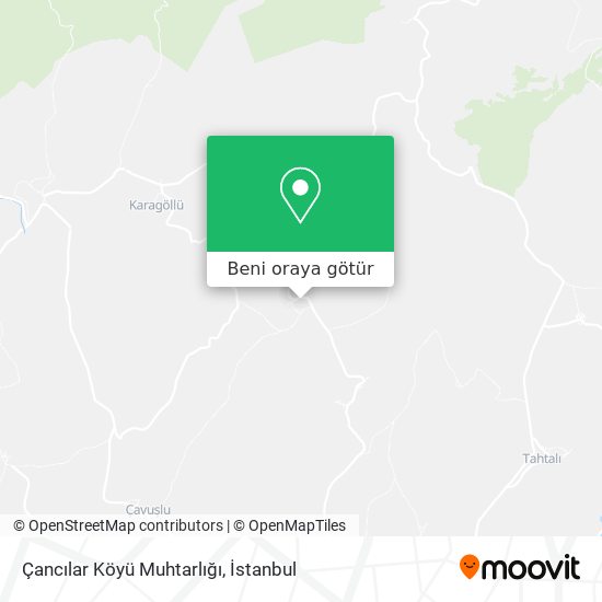 Çancılar Köyü Muhtarlığı harita