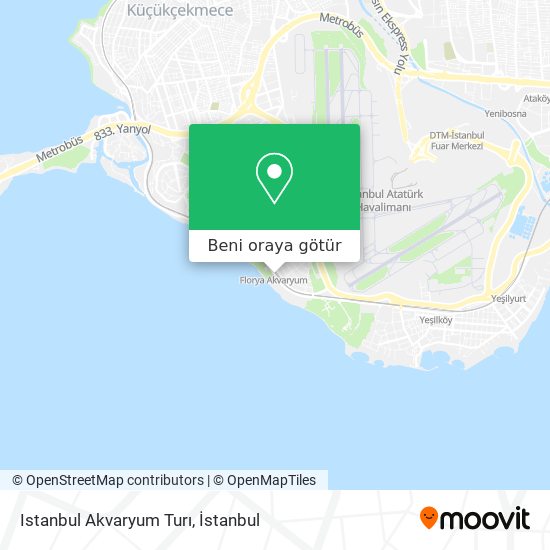 Istanbul Akvaryum Turı harita