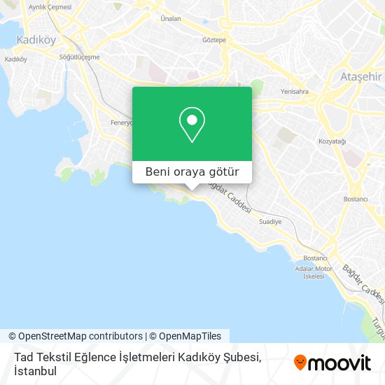 Tad Tekstil Eğlence İşletmeleri Kadıköy Şubesi harita