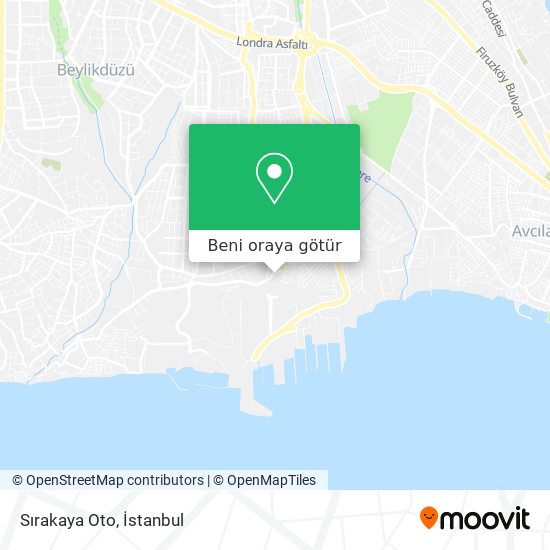 Sırakaya Oto harita