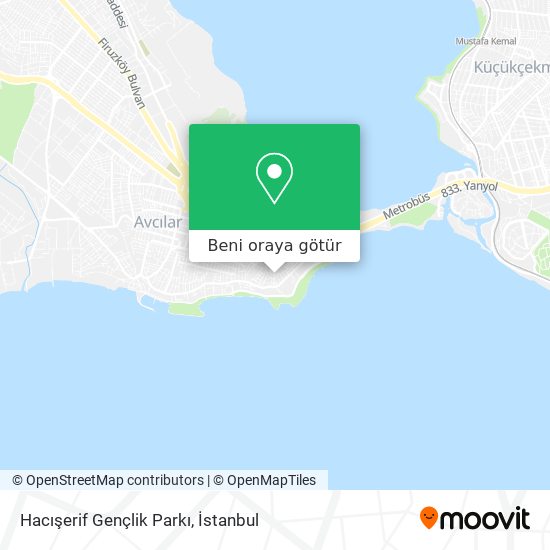 Hacışerif Gençlik Parkı harita