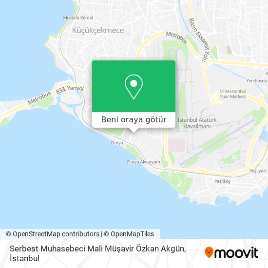 Serbest Muhasebeci Mali Müşavir Özkan Akgün harita