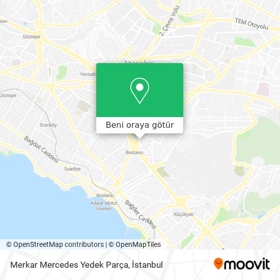 Merkar Mercedes Yedek Parça harita