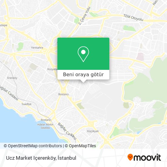 Ucz Market Içerenköy harita