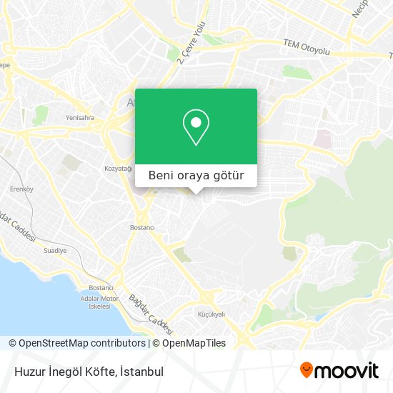 Huzur İnegöl Köfte harita