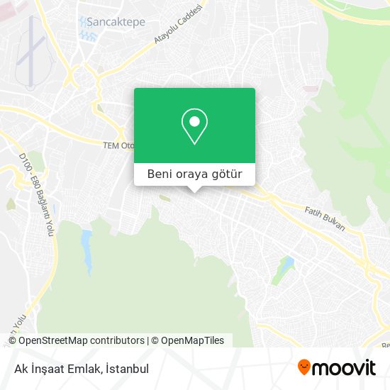 Ak İnşaat Emlak harita