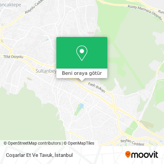 Coşarlar Et Ve Tavuk harita