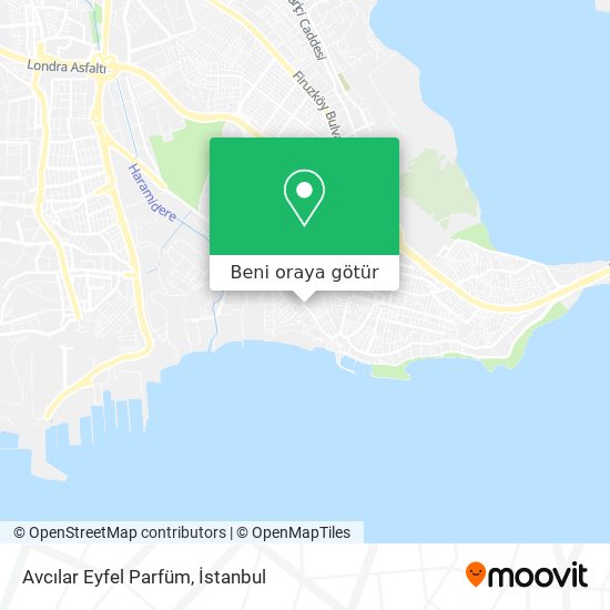 Avcılar Eyfel Parfüm harita