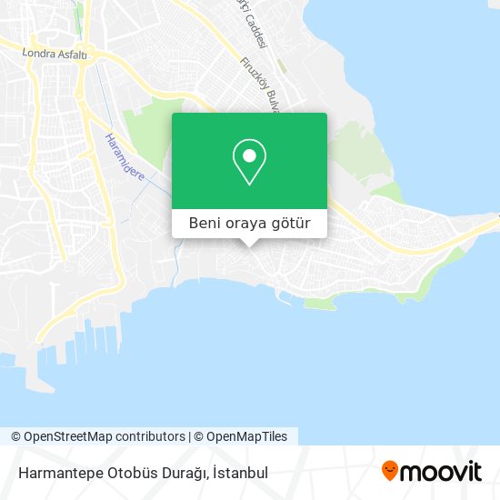 Harmantepe Otobüs Durağı harita