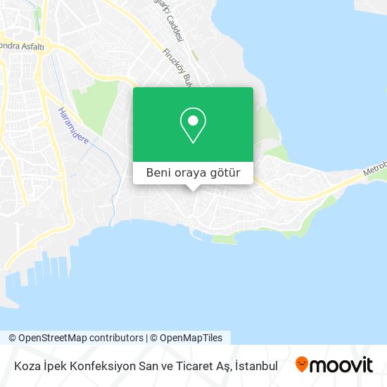 Koza İpek Konfeksiyon San ve Ticaret Aş harita