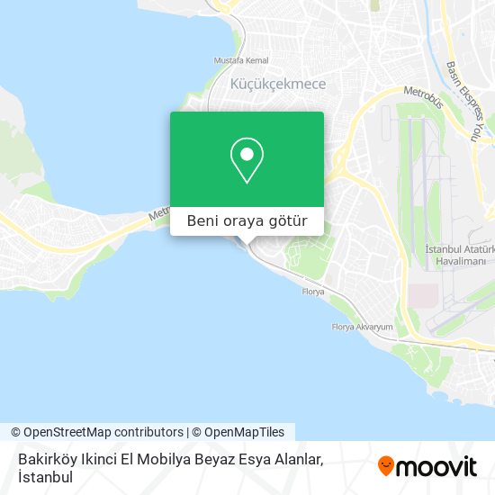 Bakirköy Ikinci El Mobilya Beyaz Esya Alanlar harita