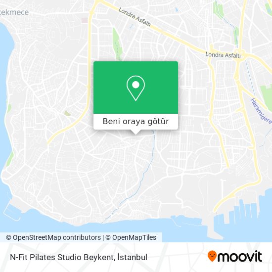 N-Fit Pilates Studio Beykent harita