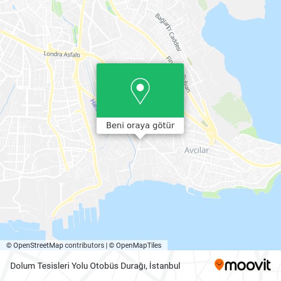 Dolum Tesisleri Yolu Otobüs Durağı harita