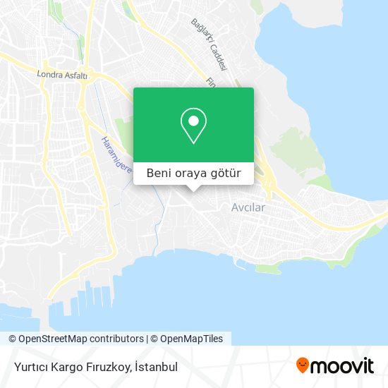 Yurtıcı Kargo Fıruzkoy harita