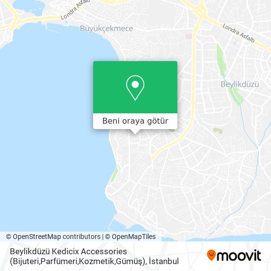 Beylikdüzü Kedicix Accessories (Bijuteri,Parfümeri,Kozmetik,Gümüş) harita