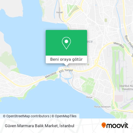 Güven Marmara Balık Market harita