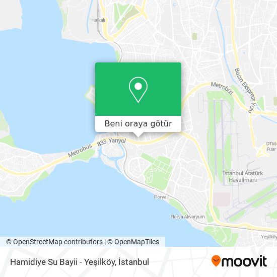 Hamidiye Su Bayii - Yeşilköy harita