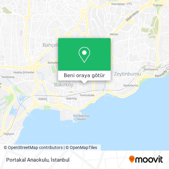 Portakal Anaokulu harita