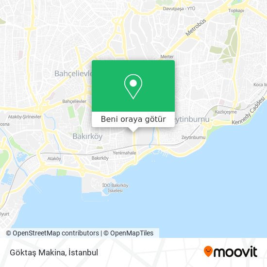 Göktaş Makina harita