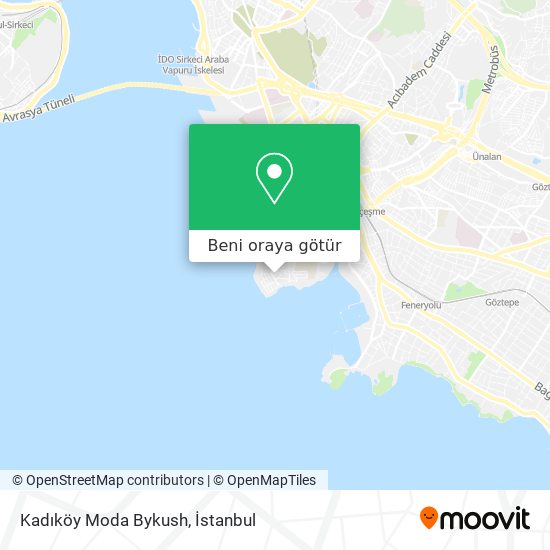 Kadıköy Moda Bykush harita