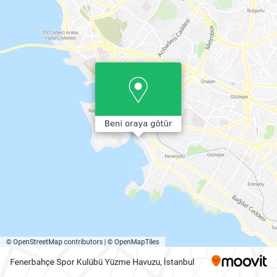 Fenerbahçe Spor Kulübü Yüzme Havuzu harita