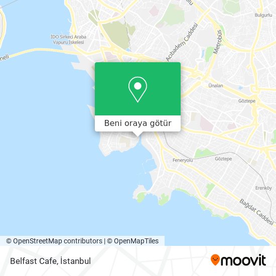 Belfast Cafe harita