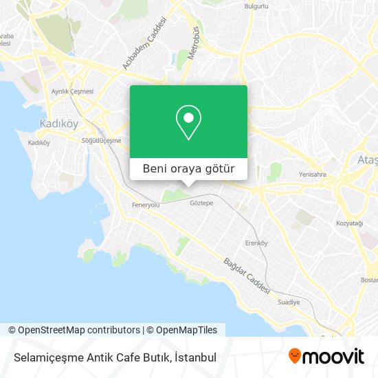 Selamiçeşme Antik Cafe Butık harita