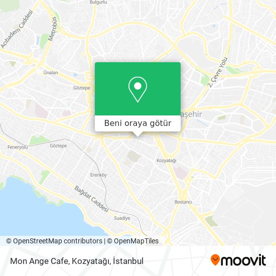 Mon Ange Cafe, Kozyatağı harita