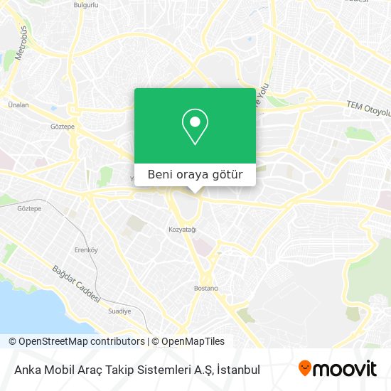 Anka Mobil Araç Takip Sistemleri A.Ş harita