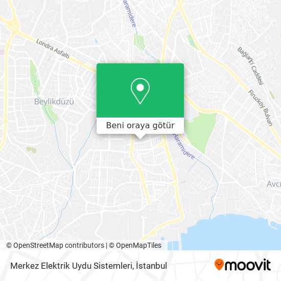 Merkez Elektrik Uydu Sistemleri harita