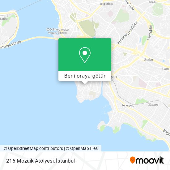 216 Mozaik Atölyesi harita
