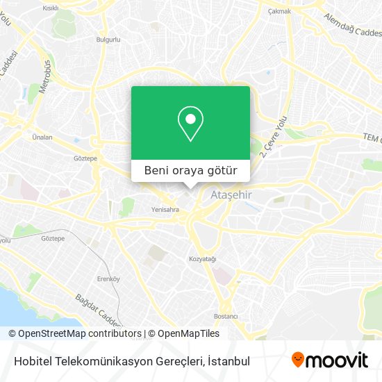 Hobitel Telekomünikasyon Gereçleri harita