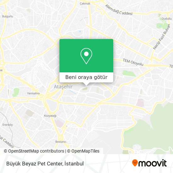 Büyük Beyaz Pet Center harita