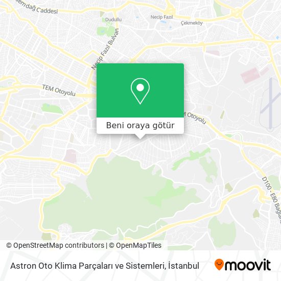 Astron Oto Klima Parçaları ve Sistemleri harita