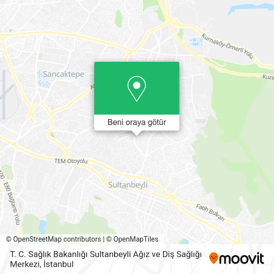 T. C. Sağlık Bakanlığı Sultanbeyli Ağız ve Diş Sağlığı Merkezi harita