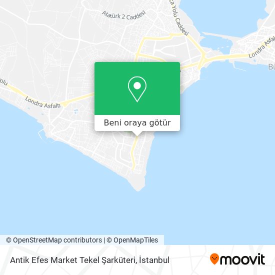 Antik Efes Market Tekel Şarküteri harita