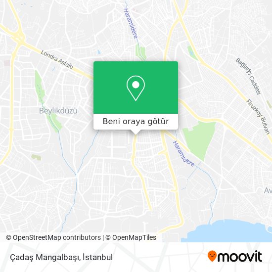 Çadaş Mangalbaşı harita